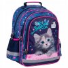 Školská taška, batoh - Schoolbag Backpack s mačkou pre dievča_3