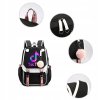 Školská taška, batoh - ŠKOLSKÝ BACKPACK TIK TOK GALAXY ČIERNE VEĽKÉ A4 USB_5