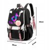 Školská taška, batoh - ŠKOLSKÝ BACKPACK TIK TOK GALAXY ČIERNE VEĽKÉ A4 USB_6