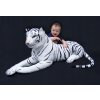 TIGER VEĽKÉ PLYŠOVÉ AKO JASNÝ HNEDÁ BIELA 100+55 cm_4