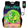 Školská taška, batoh - Mochilas Rick a Morty Batchpack s USB portom_0