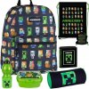 Školská taška - batoh, set, zostava - MINECRAFT BACKPACK SET CUSTE CASE WALLFELL_1