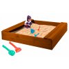 Detské pieskovisko - PÍSNIČKA S DETSKÝMI LAVICAMI 150X150 ZADARMO_0