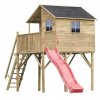 Detský domček, detský stan - Jerzyk MAX House s dvoma hojdačkami a vysúvacou plošinou_4