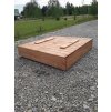 Detské pieskovisko - SANDBOX S ZATVORENÝMI Lavičkami 120x120 ZADARMO!_2