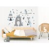 Nálepka na stenu BEAR FOX OWL DEER Indian XXL_13