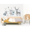 Nálepka na stenu BEAR FOX OWL DEER Indian XXL_6