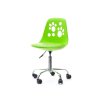 NASTAVITEĽNÁ OTOČNÁ STOLIČKA PRE PLOCHE NOHY ZELENÁ_1