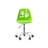 NASTAVITEĽNÁ OTOČNÁ STOLIČKA PRE PLOCHE NOHY ZELENÁ_2