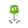 NASTAVITEĽNÁ OTOČNÁ STOLIČKA PRE PLOCHE NOHY ZELENÁ_4
