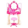 Interaktívny ružový toaletný stolík zvuky, svetlo, MP3_11