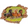Samolepky na stenu 3D KONSKÉ KONE 100x70cm max výber_0