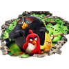 NÁLEPKY NA STENU Diera v stene ANGRY BIRDS 2_3