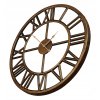 Nástenné hodiny zlatý bronz kovový rímsky loft 45c_1