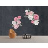 Samolepka na stenu PEONIES kvety !!! B. veľká súprava_4