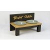 Miska pre psov - Black and Wood - Cat Buffet 2 misky CER 350 ml_4