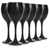 Krásne poháre na víno ČIERNA ČIERNA farba 300ml_2