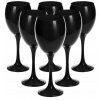 Krásne poháre na víno ČIERNA ČIERNA farba 300ml_0