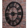 Zegar na sciane czarny metalowy loftowy retro 60cm