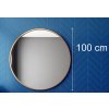 VEĽKÉ ZRCADLO, KOLO STENNÉ ĽAVÉ, ZLATÝ RÁM 100 cm_1