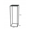 Stojan na rastliny v stojane Metal Loft, čierny 70 cm_3