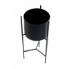 KOVOVÁ KVETOVÁ VEŽA KOS, kovový kvetináč 85cm ČIERNY_0