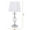 Stolná lampa biela moderné glamour 47 cm_6