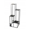 Stojan na kvety Kwietnik metalowy stojak 110cm czarny LOFT 1538_0