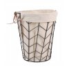 ČIERNY drôtený KÔŠ / KOV S MATERIÁLOM x3_2
