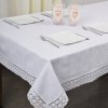 obrus bavlna plamoodporny 240x140 biele čipky_1