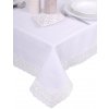 obrus bavlna plamoodporny 240x140 biele čipky_0