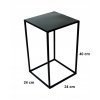 Kvetinový stojan na kvety loft 40cm čierny met 363_0