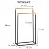 STOJAN NA UTERÁKY RACK BAMBUSU DOUBLE BLACK_2