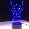 Nočná lampa 3D STITCH 7 farieb Disney Lilo Fairy Tale_1