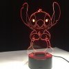 Nočná lampa 3D STITCH 7 farieb Disney Lilo Fairy Tale_2