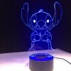 Nočná lampa 3D STITCH 7 farieb Disney Lilo Fairy Tale_0