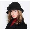 ČIERNA VLNA RETRO ZIMNÝ FASCINÁTOROVÝ Klobúk_2