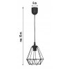 Prívesok lampy, stropné lampy drôt retro loft Diamond_3