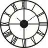 Veľká rímska stena CLOCK RETRO LOFT čierna 70cm_0