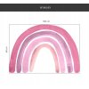 Nálepka na stenu akvarelová dúha, šírka 100 cm_5