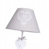 Lampa tabuľka nočné lampy, biele drevené ošumelé_2