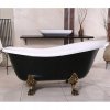 Retro samostatne stojaca vaňa Balexim 158 cm čierna_4