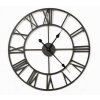 KOVOVÉ NÁSTENNÉ HODINY 50 CM VINTAGE ČIERNA