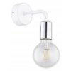 Kovové sconce biela + chrome 1 x E27_1