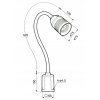 LED strojová lampa s flexibilným ramenom JHL-20FT_4
