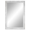 Zrkadlo ošúchaný elegantný 47x37cm, biela, šedá, hnedá, čierna_0
