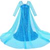 Elsa Frozen - Šaty Outfit Elsa Land Ice Elza kostýmy 122_5