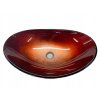 Umývadlo -  ČERVENÉ SKLO OVÁLNE UMÝVADLO_1