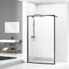 Sprchový kút - Sprchová zástena WALK IN 90x195 cm / 6 mm, ČIERNA_1