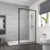 Sprchové dvere - SPRCHOVÁ STENA ČIERNA CALANI SILA 80x195_2